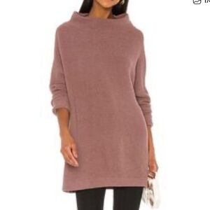 free people Dusty Rose Cowl ottoman s  Neck Sweater